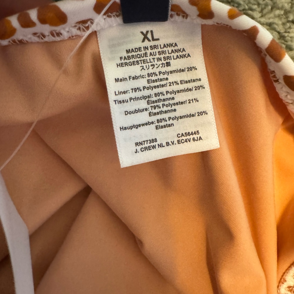 J. crew one shoulder leopard animal print swim suit ONE PIECE - Picture 9 of 9